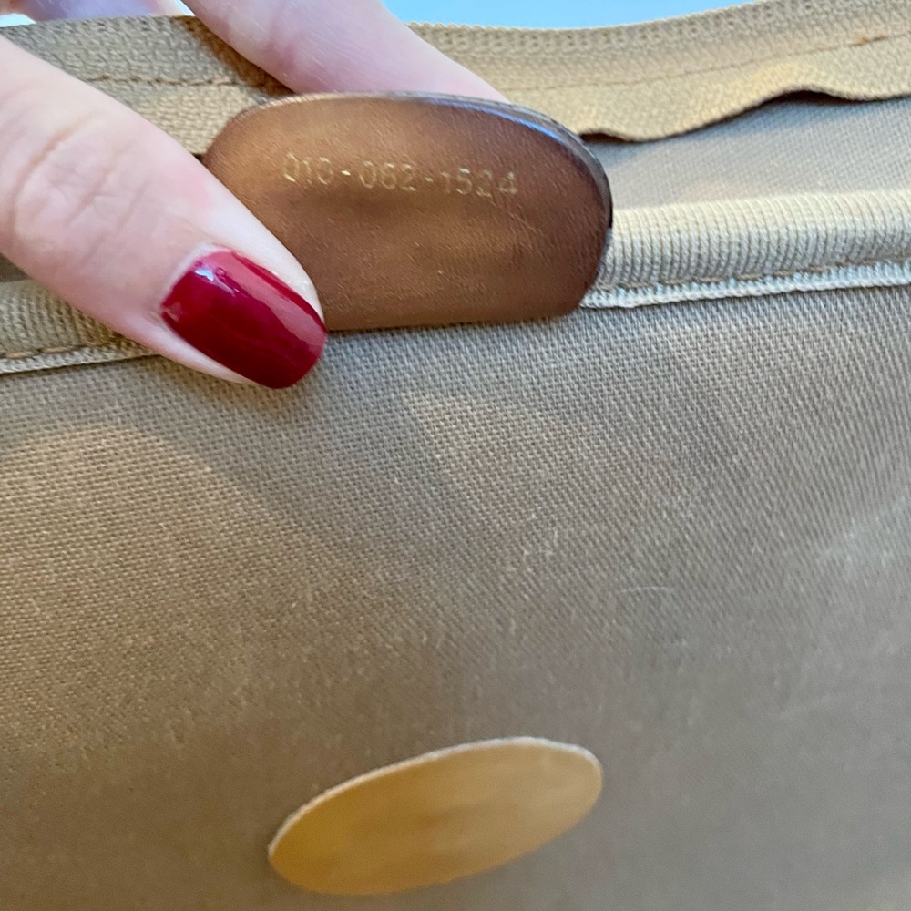 Gucci Vintage Fabric & Leather Suitcase Luggage - Picture 5 of 10